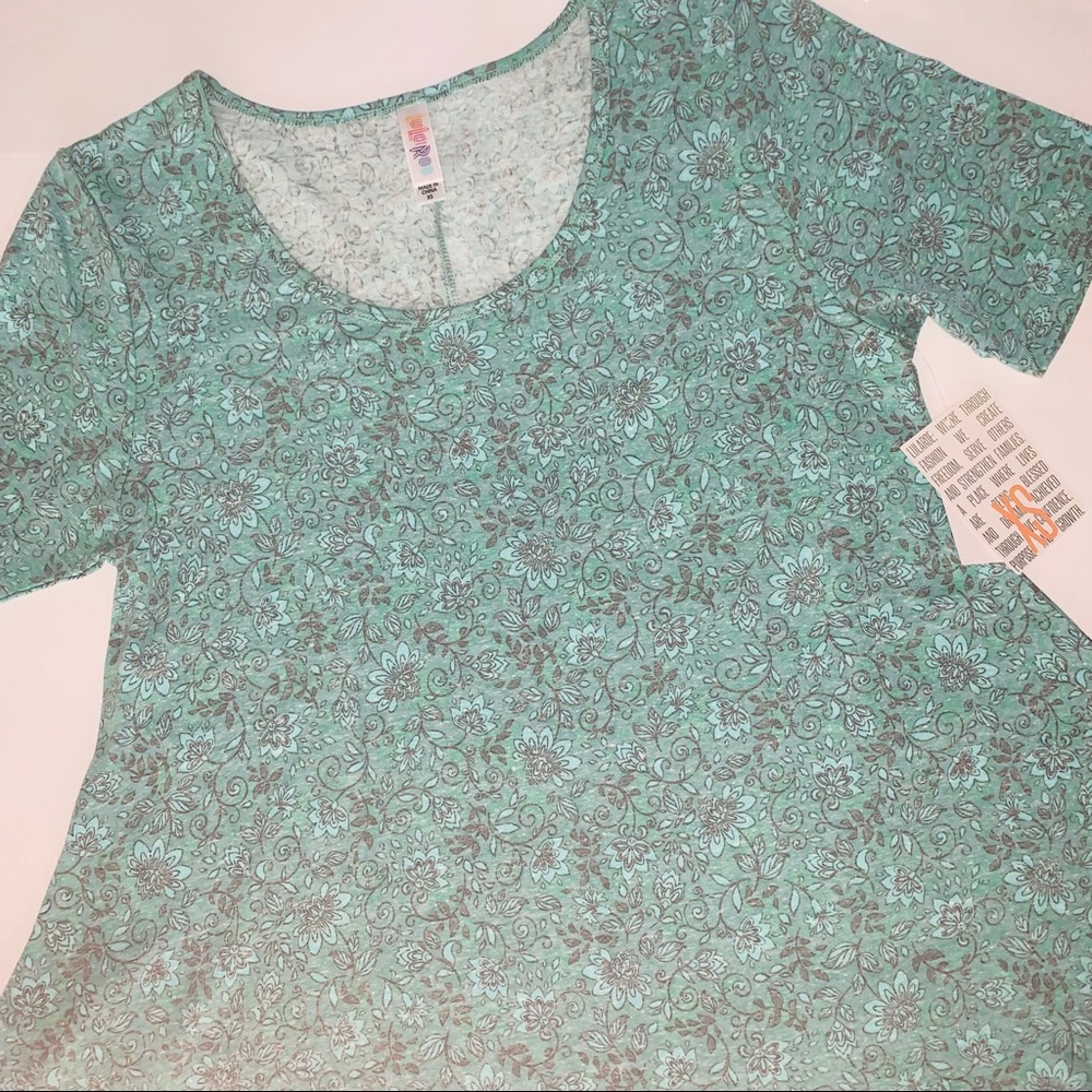 XS Lularoe Women’s Perfect T shirt blouse floral